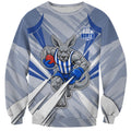 North Melbourne Kangaroos Australian Football Sweatshirt Powerful Kangaroo Mascot - Bold Team Colors