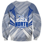 North Melbourne Kangaroos Australian Football Sweatshirt Powerful Kangaroo Mascot - Bold Team Colors