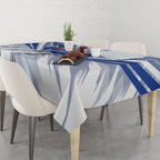 North Melbourne Kangaroos Australian Football Tablecloth Powerful Kangaroo Mascot - Bold Team Colors