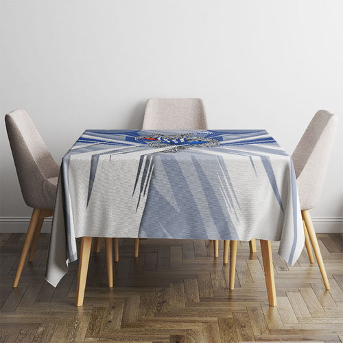 North Melbourne Kangaroos Australian Football Tablecloth Powerful Kangaroo Mascot - Bold Team Colors
