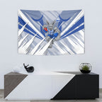 North Melbourne Kangaroos Australian Football Tapestry Powerful Kangaroo Mascot - Bold Team Colors