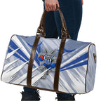 North Melbourne Kangaroos Australian Football Travel Bag Powerful Kangaroo Mascot - Bold Team Colors
