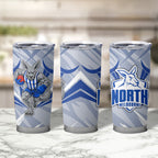 North Melbourne Kangaroos Australian Football Tumbler Cup Powerful Kangaroo Mascot - Bold Team Colors