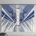 North Melbourne Kangaroos Australian Football Window Curtain Powerful Kangaroo Mascot - Bold Team Colors