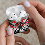 St Kilda Saints Australian Football AirPods Case Superhero Mascot Graphic - Bold Team Colors