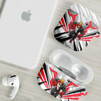 St Kilda Saints Australian Football AirPods Case Superhero Mascot Graphic - Bold Team Colors