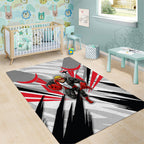 St Kilda Saints Australian Football Area Rug Superhero Mascot Graphic - Bold Team Colors