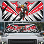 St Kilda Saints Australian Football Auto Sun Shade Superhero Mascot Graphic - Bold Team Colors