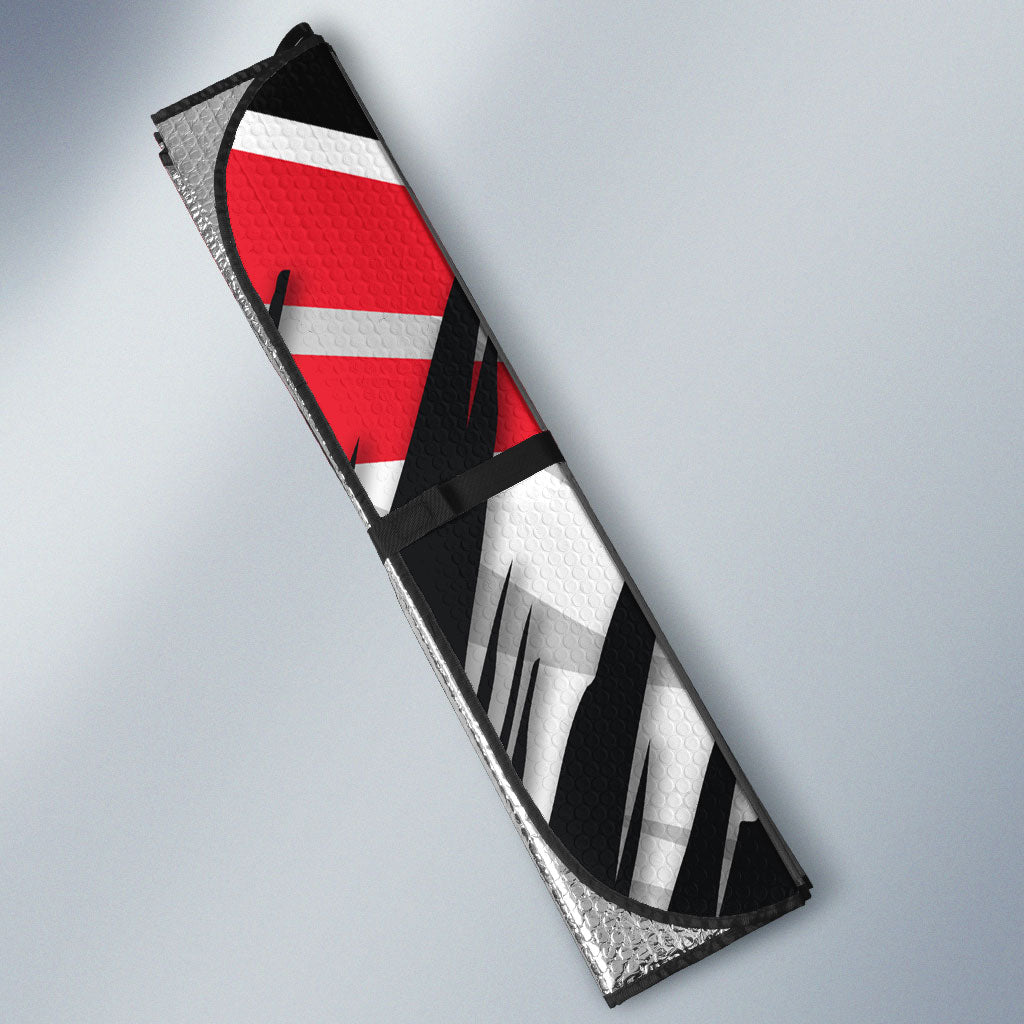 St Kilda Saints Australian Football Auto Sun Shade Superhero Mascot Graphic - Bold Team Colors