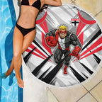 St Kilda Saints Australian Football Beach Blanket Superhero Mascot Graphic - Bold Team Colors