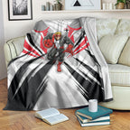 St Kilda Saints Australian Football Blanket Superhero Mascot Graphic - Bold Team Colors