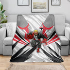 St Kilda Saints Australian Football Blanket Superhero Mascot Graphic - Bold Team Colors