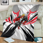 St Kilda Saints Australian Football Blanket Superhero Mascot Graphic - Bold Team Colors