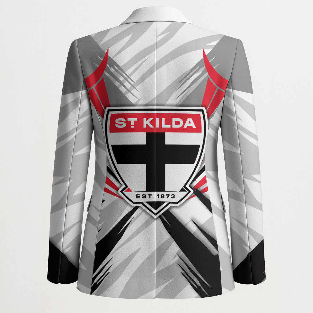 St Kilda Saints Australian Football Blazer Superhero Mascot Graphic - Bold Team Colors
