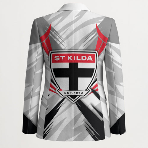St Kilda Saints Australian Football Blazer Superhero Mascot Graphic - Bold Team Colors