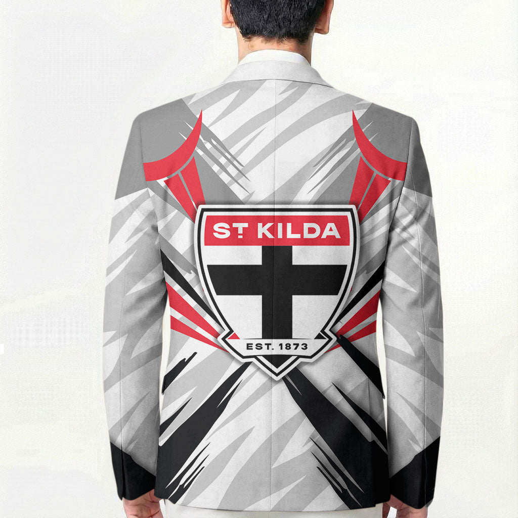 St Kilda Saints Australian Football Blazer Superhero Mascot Graphic - Bold Team Colors