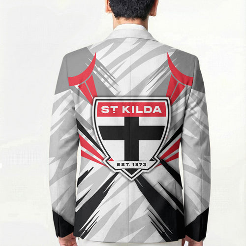 St Kilda Saints Australian Football Blazer Superhero Mascot Graphic - Bold Team Colors