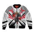 St Kilda Saints Australian Football Bomber Jacket Superhero Mascot Graphic - Bold Team Colors