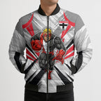 St Kilda Saints Australian Football Bomber Puffer Jacket Superhero Mascot Graphic - Bold Team Colors