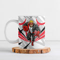 St Kilda Saints Australian Football Ceramic Mug Superhero Mascot Graphic - Bold Team Colors