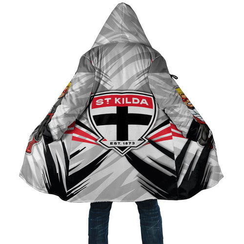 St Kilda Saints Australian Football Cloak Superhero Mascot Graphic - Bold Team Colors