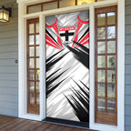 St Kilda Saints Australian Football Door Cover Superhero Mascot Graphic - Bold Team Colors