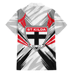St Kilda Saints Australian Football Family Matching Mermaid Dress and Hawaiian Shirt Superhero Mascot Graphic - Bold Team Colors