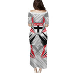 St Kilda Saints Australian Football Family Matching Puletasi and Hawaiian Shirt Superhero Mascot Graphic - Bold Team Colors