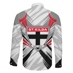 St Kilda Saints Australian Football Family Matching Short Sleeve Bodycon Dress and Hawaiian Shirt Superhero Mascot Graphic - Bold Team Colors
