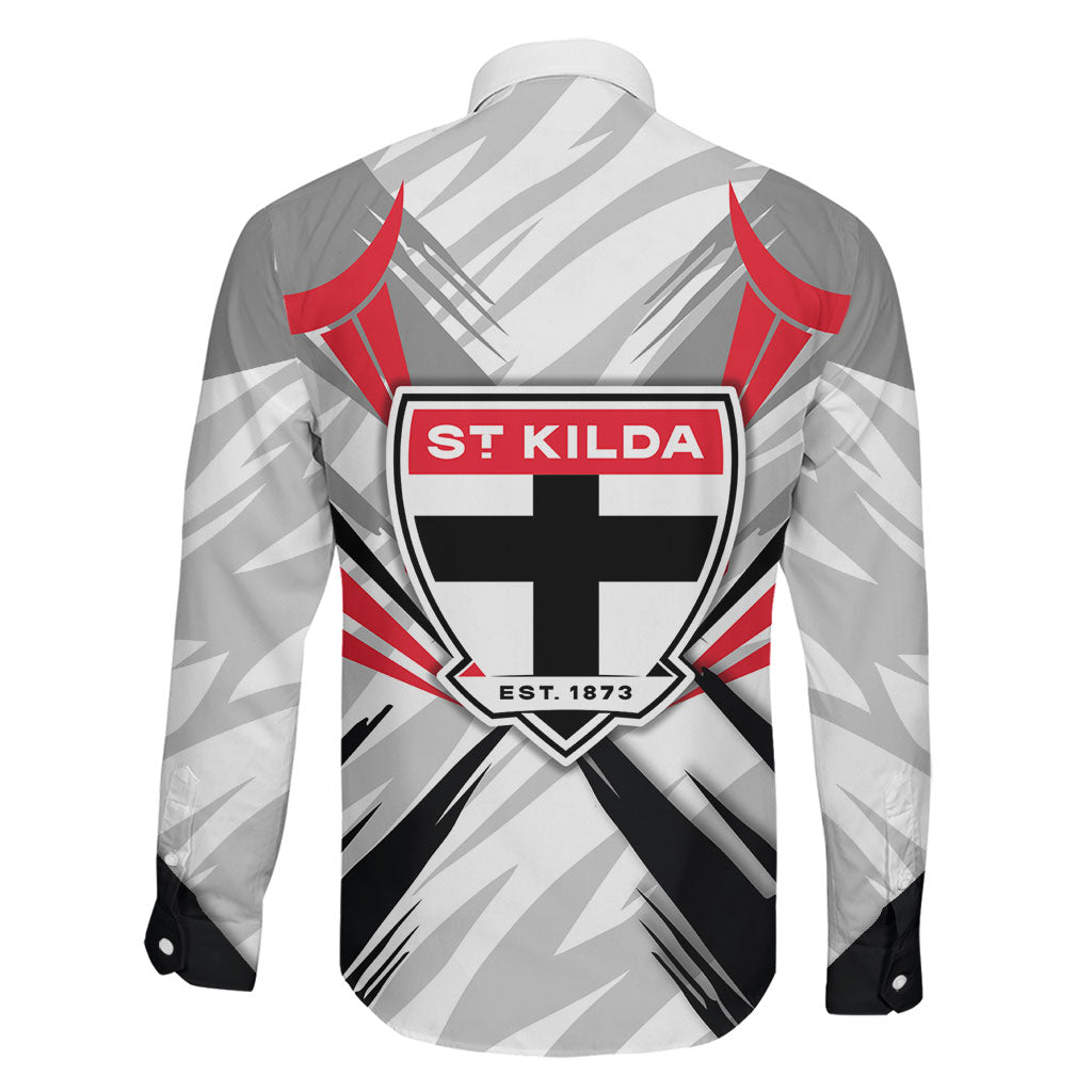 St Kilda Saints Australian Football Family Matching Summer Maxi Dress and Hawaiian Shirt Superhero Mascot Graphic - Bold Team Colors