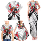 St Kilda Saints Australian Football Family Matching Tank Maxi Dress and Hawaiian Shirt Superhero Mascot Graphic - Bold Team Colors