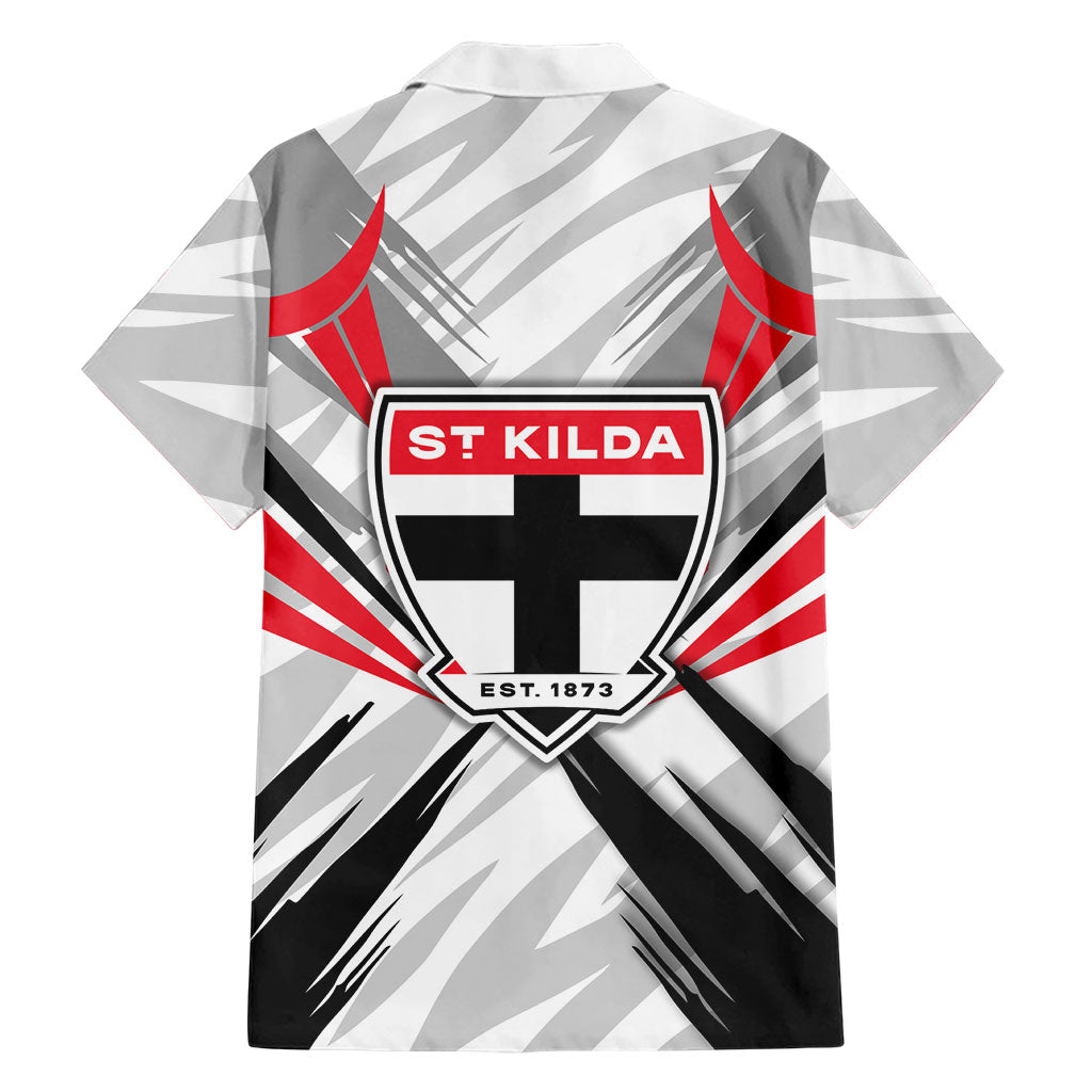 St Kilda Saints Australian Football Hawaiian Shirt Superhero Mascot Graphic - Bold Team Colors