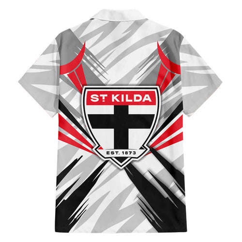 St Kilda Saints Australian Football Hawaiian Shirt Superhero Mascot Graphic - Bold Team Colors