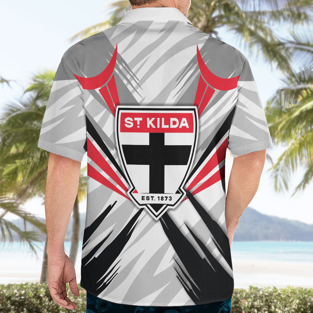 St Kilda Saints Australian Football Hawaiian Shirt Superhero Mascot Graphic - Bold Team Colors