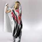 St Kilda Saints Australian Football Hooded Blanket Superhero Mascot Graphic - Bold Team Colors