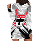 St Kilda Saints Australian Football Hoodie Dress Superhero Mascot Graphic - Bold Team Colors
