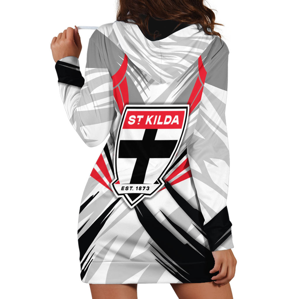 St Kilda Saints Australian Football Hoodie Dress Superhero Mascot Graphic - Bold Team Colors