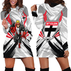 St Kilda Saints Australian Football Hoodie Dress Superhero Mascot Graphic - Bold Team Colors