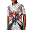 St Kilda Saints Australian Football Kid Polo Shirt Superhero Mascot Graphic - Bold Team Colors