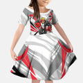 St Kilda Saints Australian Football Kid Short Sleeve Dress Superhero Mascot Graphic - Bold Team Colors