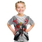 St Kilda Saints Australian Football Kid T Shirt Superhero Mascot Graphic - Bold Team Colors