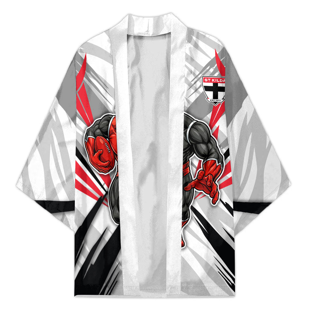 St Kilda Saints Australian Football Kimono Superhero Mascot Graphic - Bold Team Colors