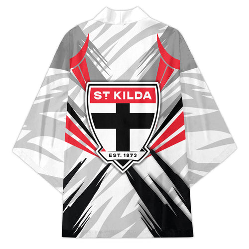 St Kilda Saints Australian Football Kimono Superhero Mascot Graphic - Bold Team Colors