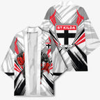 St Kilda Saints Australian Football Kimono Superhero Mascot Graphic - Bold Team Colors