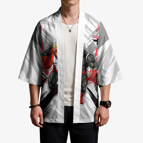 St Kilda Saints Australian Football Kimono Superhero Mascot Graphic - Bold Team Colors