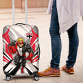 St Kilda Saints Australian Football Luggage Cover Superhero Mascot Graphic - Bold Team Colors