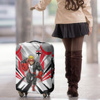 St Kilda Saints Australian Football Luggage Cover Superhero Mascot Graphic - Bold Team Colors