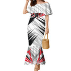 St Kilda Saints Australian Football Mermaid Dress Superhero Mascot Graphic - Bold Team Colors