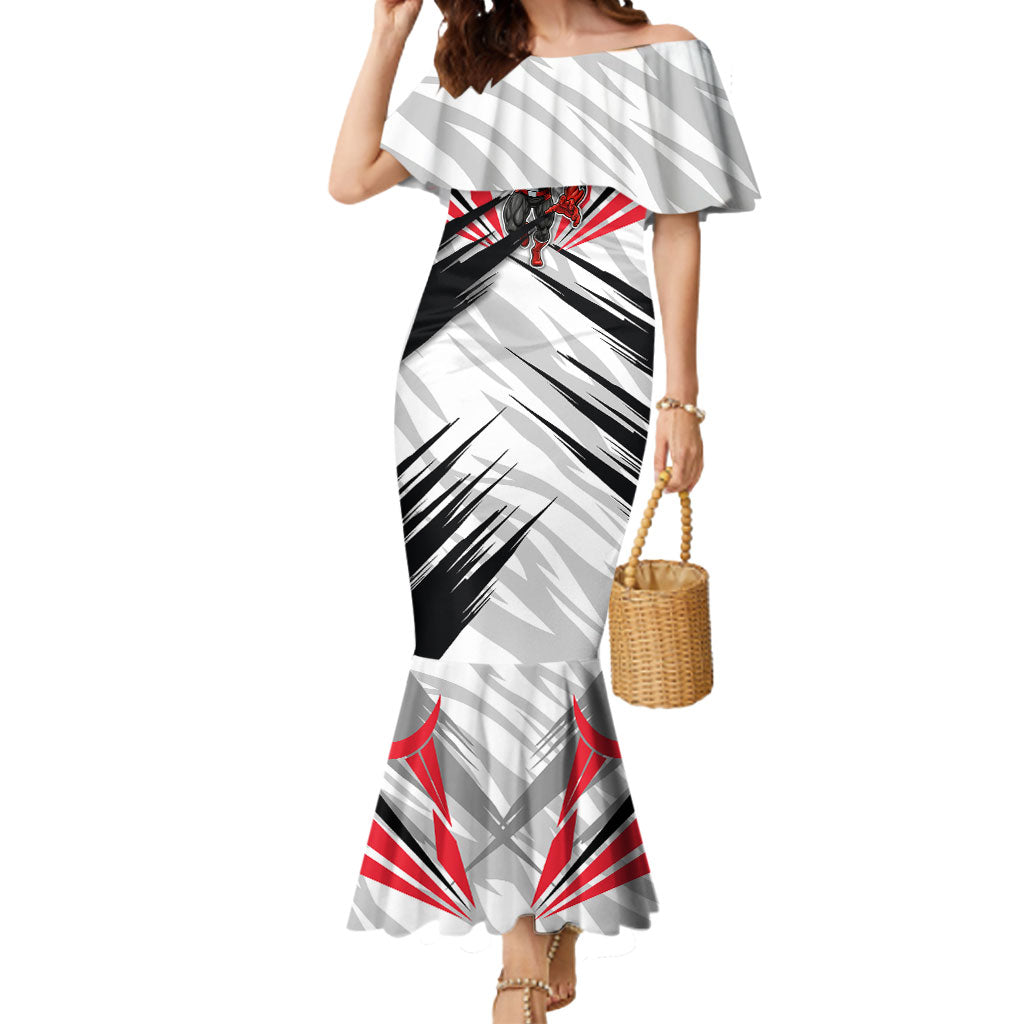 St Kilda Saints Australian Football Mermaid Dress Superhero Mascot Graphic - Bold Team Colors