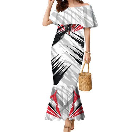 St Kilda Saints Australian Football Mermaid Dress Superhero Mascot Graphic - Bold Team Colors